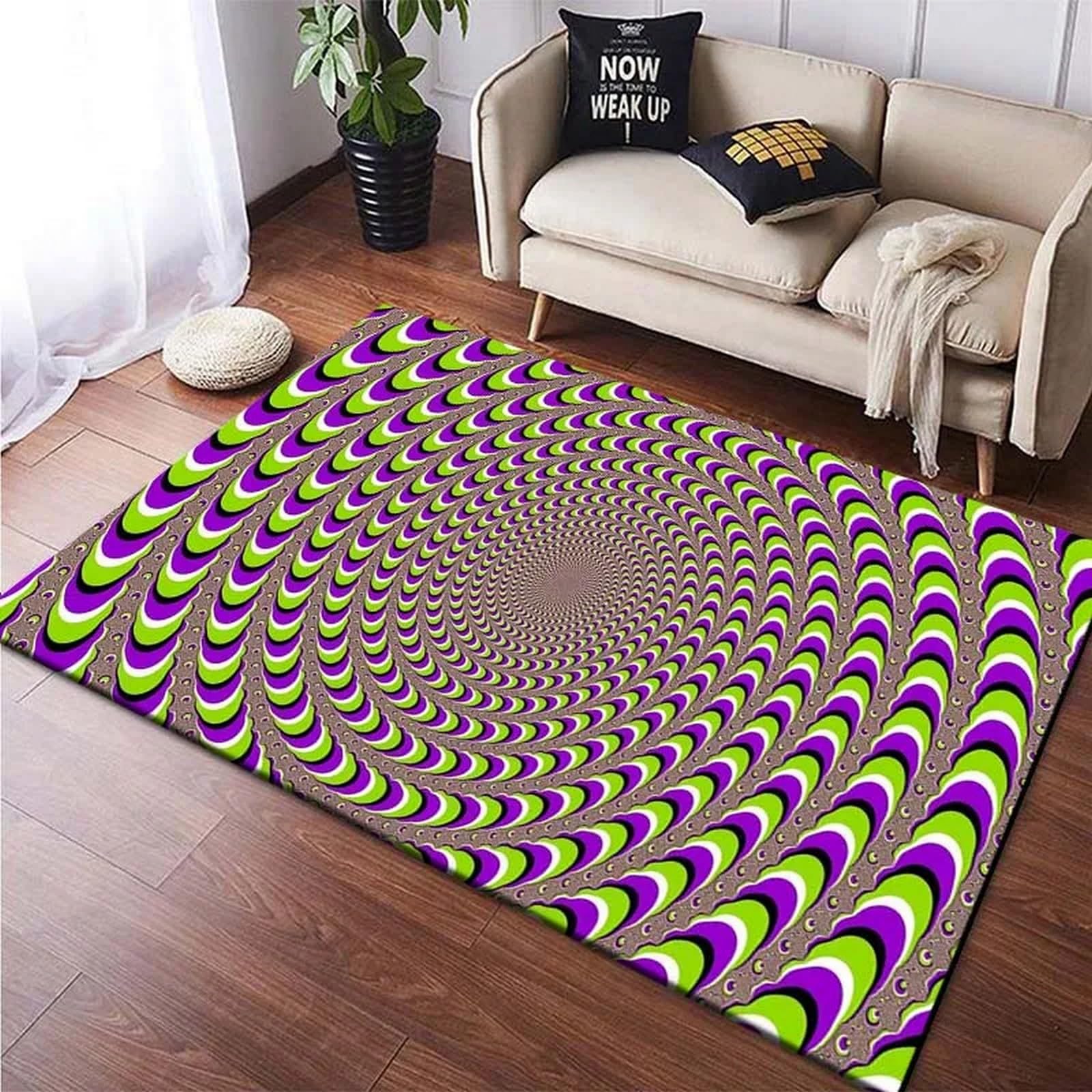 Tapis pour salon cuisine chambre décor avec envers antidérapant sécurisé
