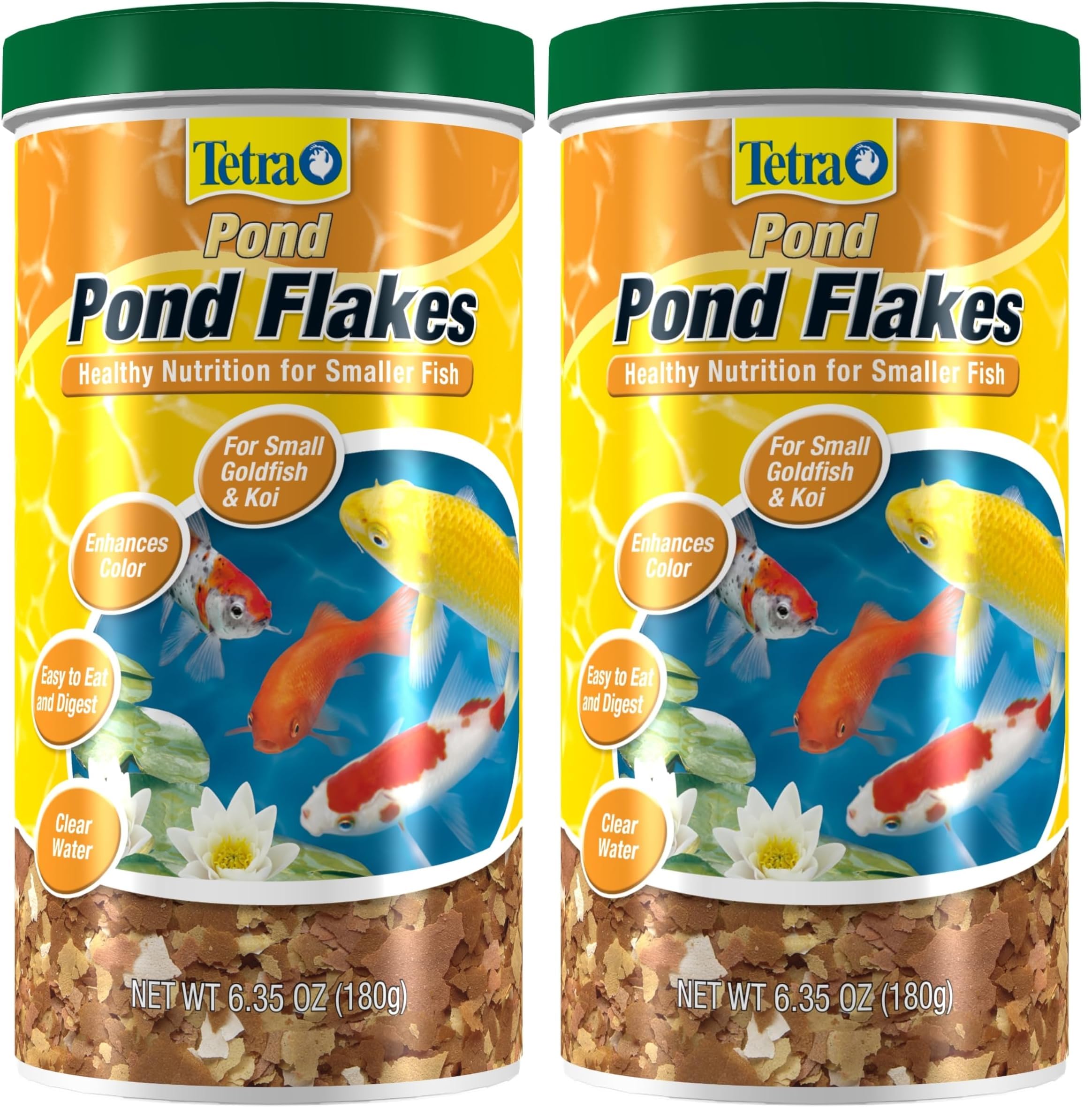 TetraPond Pond Flakes for Goldfish and Koi, 2 Pack