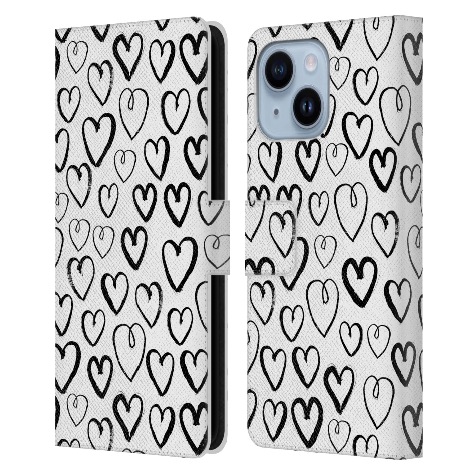 Housse en cuir iPhone 14 Plus Andrea Lauren design exclusif