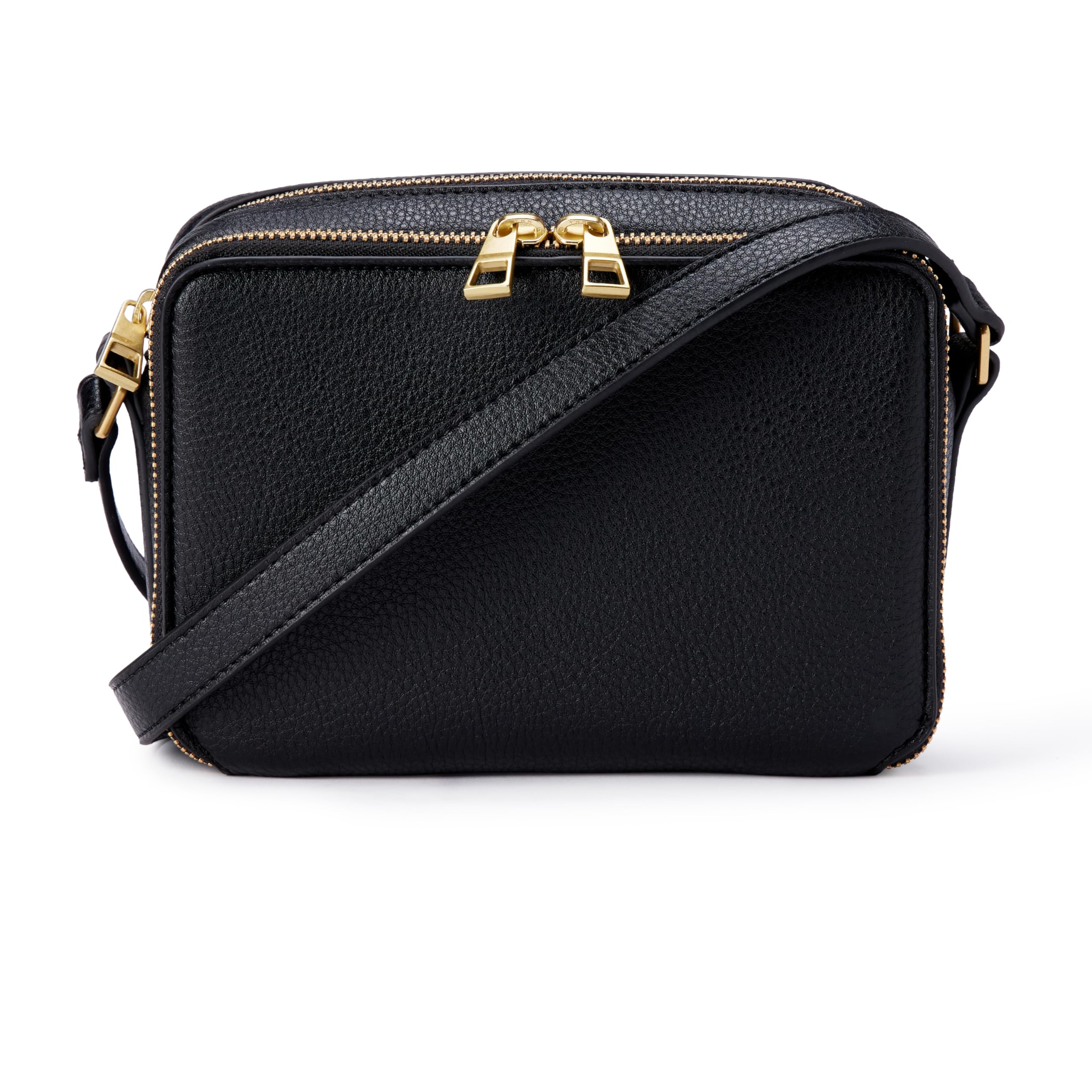 Amazon Essentials Women's Crossbody Camera Bag, Black, One Size