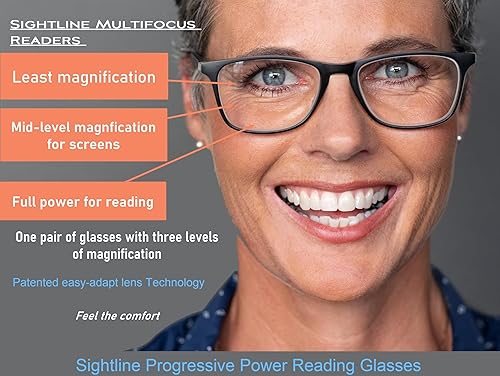 Miniatura 2 de Sightline H101 - Gafas de lectura progresivas multienfoque de ajuste medio