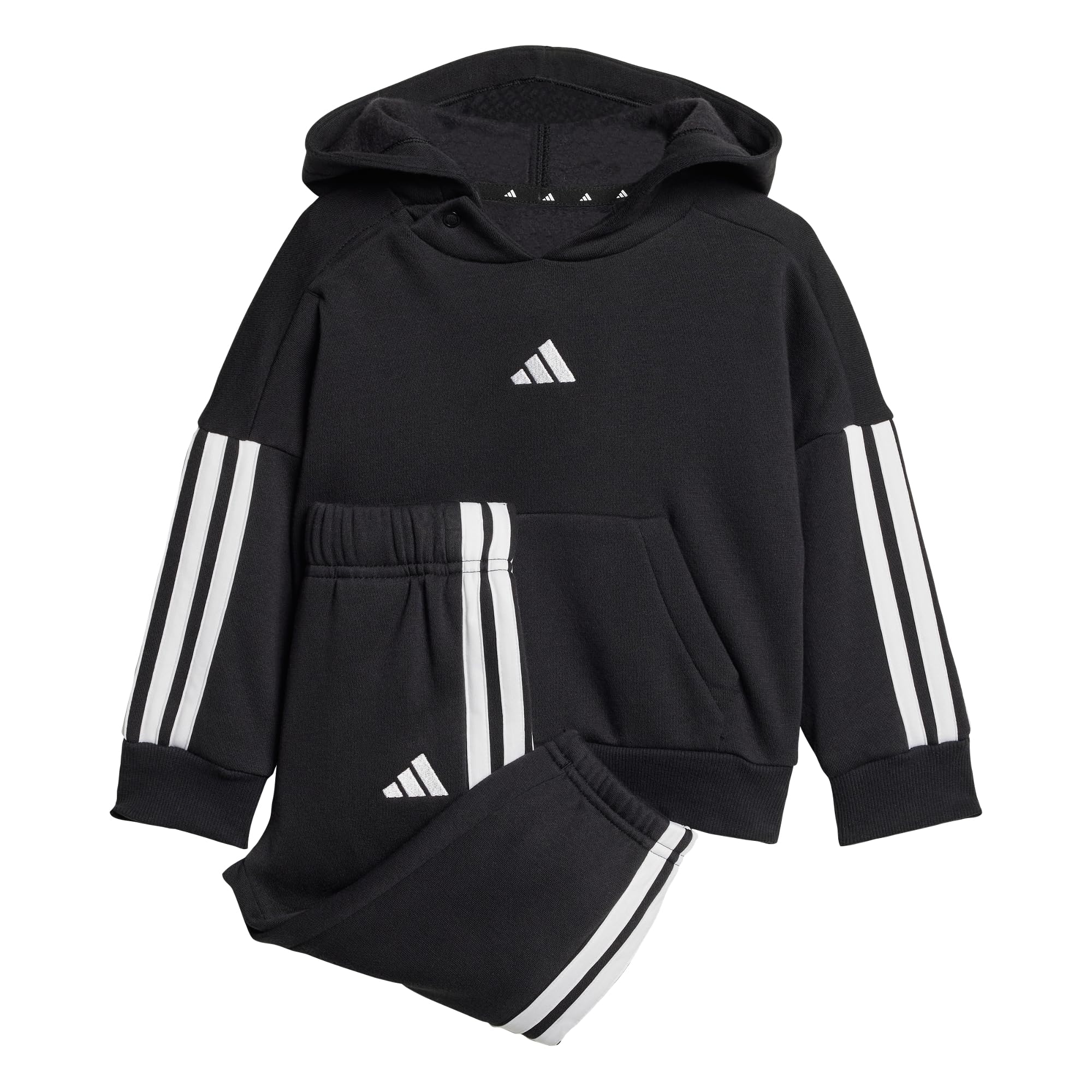 adidas Unisex Baby Essentials Hooded Jogger TRACKSUIT 6-9 Months Black
