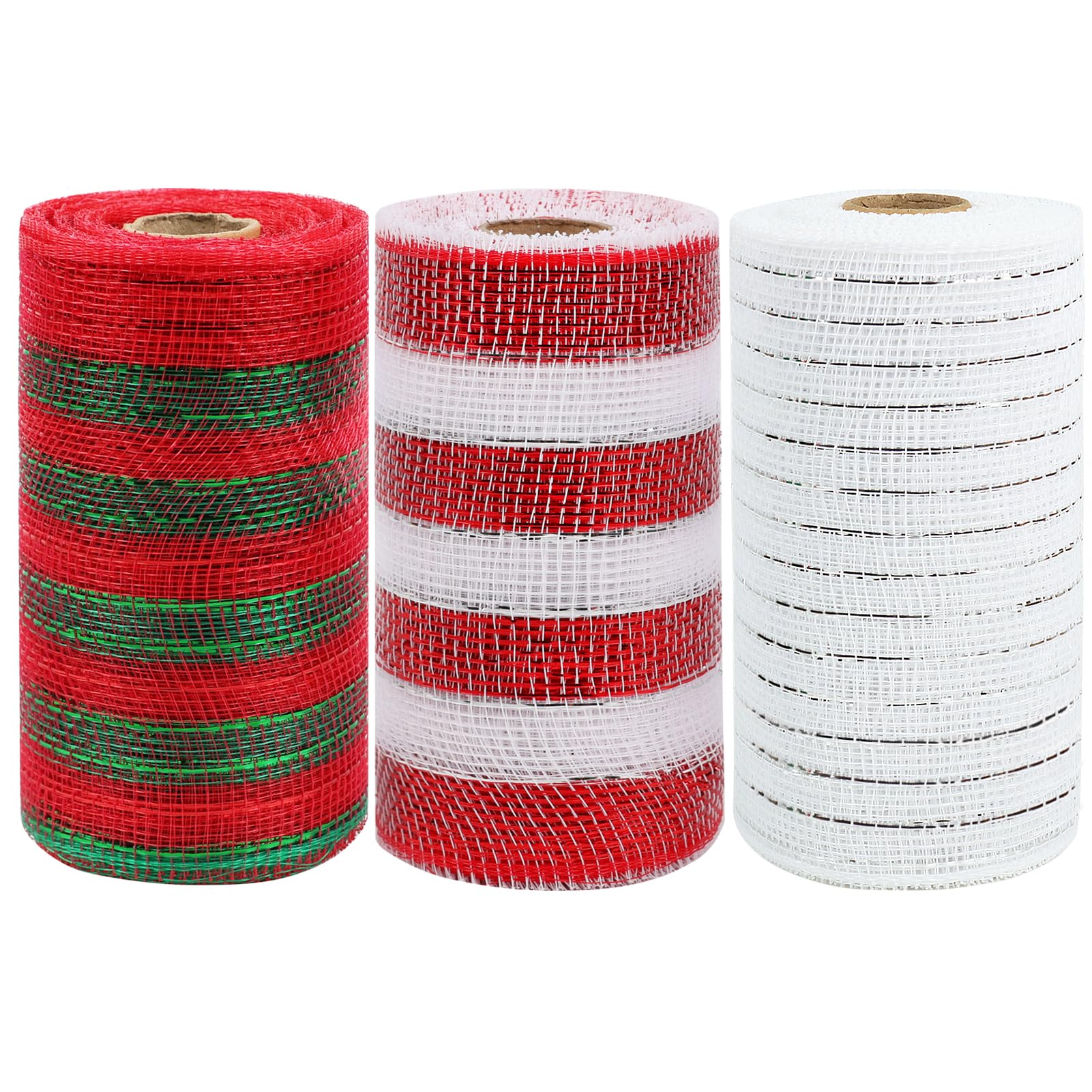 Ruban De Noël En Maille Métallique Dwafill 9.4m - Rouleau Filet Décoratif 26cm Pour Guirlande, Couronne, Sapin - 4