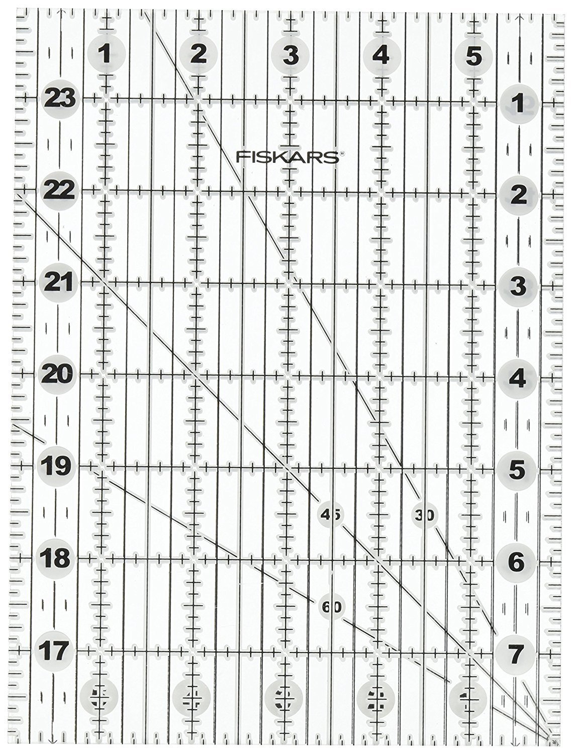 Fiskars 187650 6x24 Folding Ruler, 6" x 24", White Black