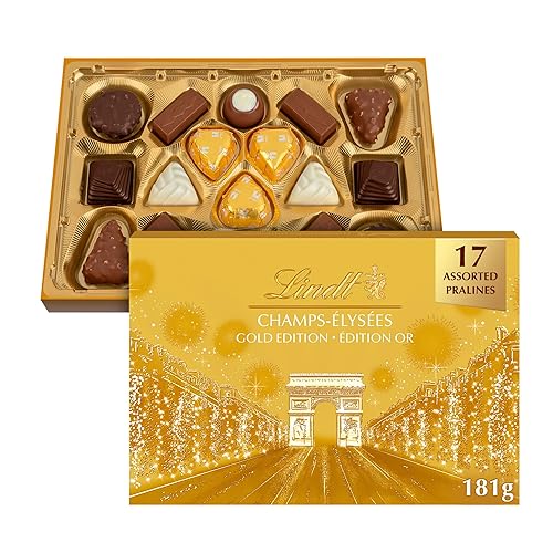 Lindt Champs-Élysées Chocolate Gift Box, 181g; Perfect Chocolate Gift Box; Christmas Candy; Christmas Chocolate