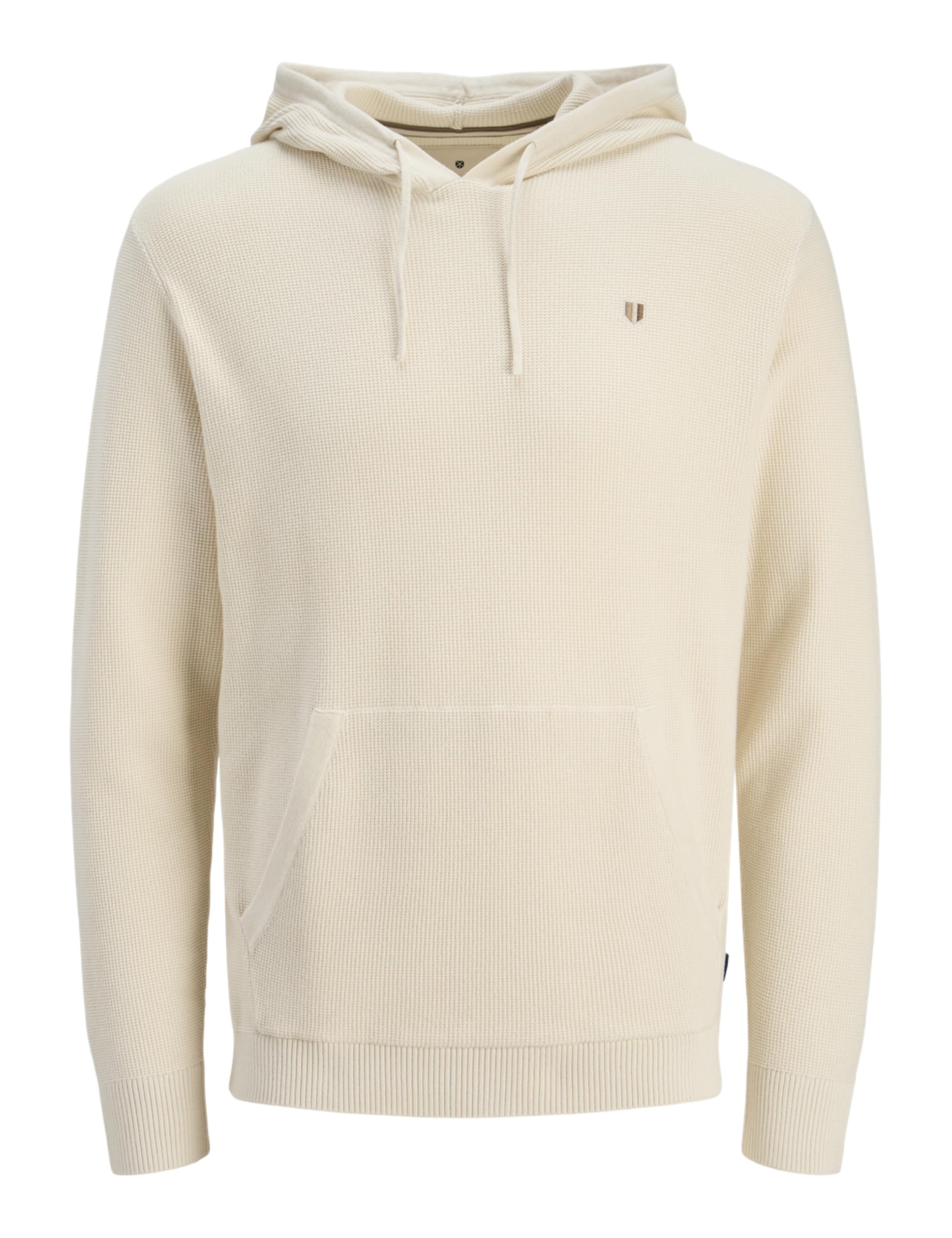 JACK & JONES Men's Jprblurony Knit Hoodie, Grey (whitecap gray), M