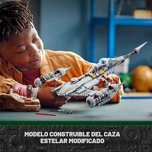 Miniatura 2 de LEGO Star Wars The Mandalorian's N-1 Starfighter 75325 - Juego de construcción The Book of Boba Fett, con figuras de juguete Baby Yoda Grogu y