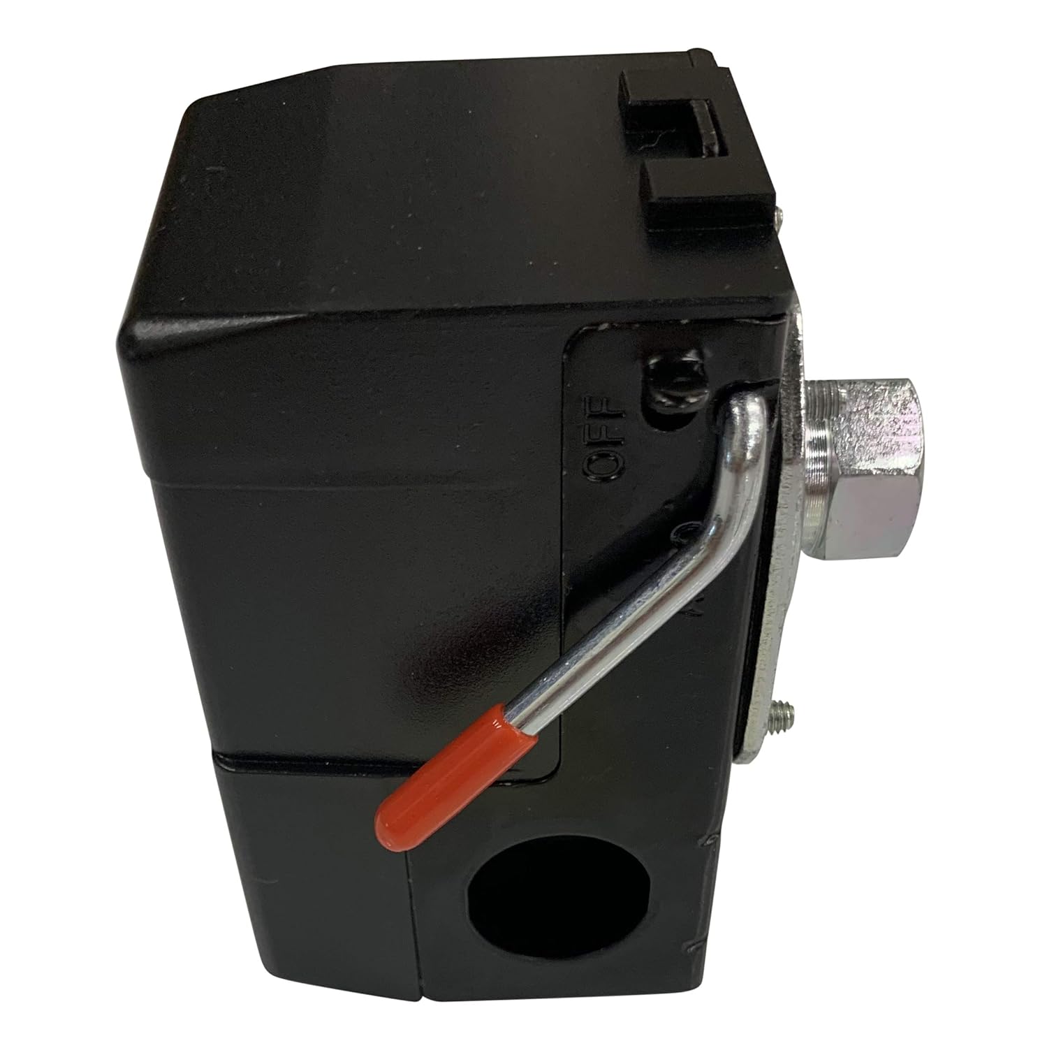 LEFOO Heavy Duty Pressure Switch for Air Compressor 135-175 psi 26 Amp Single Port, Black, Manual Operation