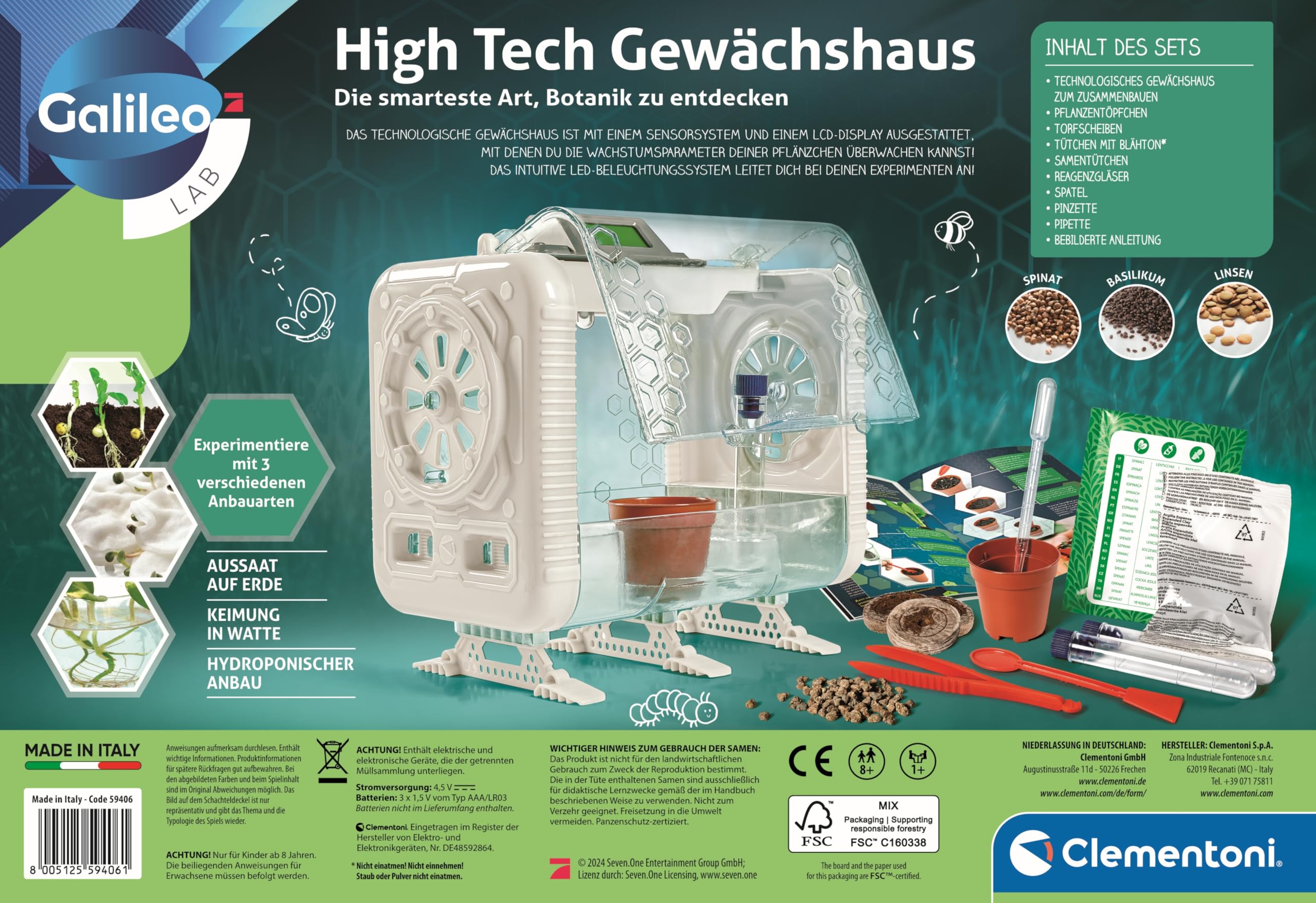 Amazon.com: Clementoni Clementoni 59406 Galileo Lab High Tech