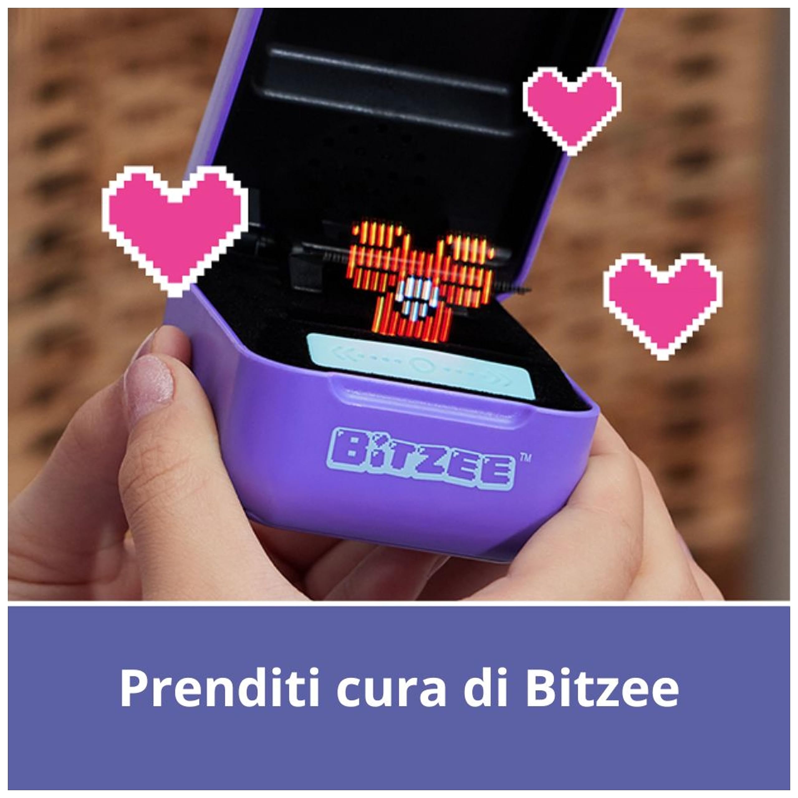 Bitzee Viola Cucciolo Digitale Interattivo Animale Elettronico Virtuale 15 Personaggi Collezionabili Giochi Bambini 5+
