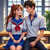 Commandes fluides Anime lycéen, jolie adolescente japonaise, histoire de campus, jeux pour filles