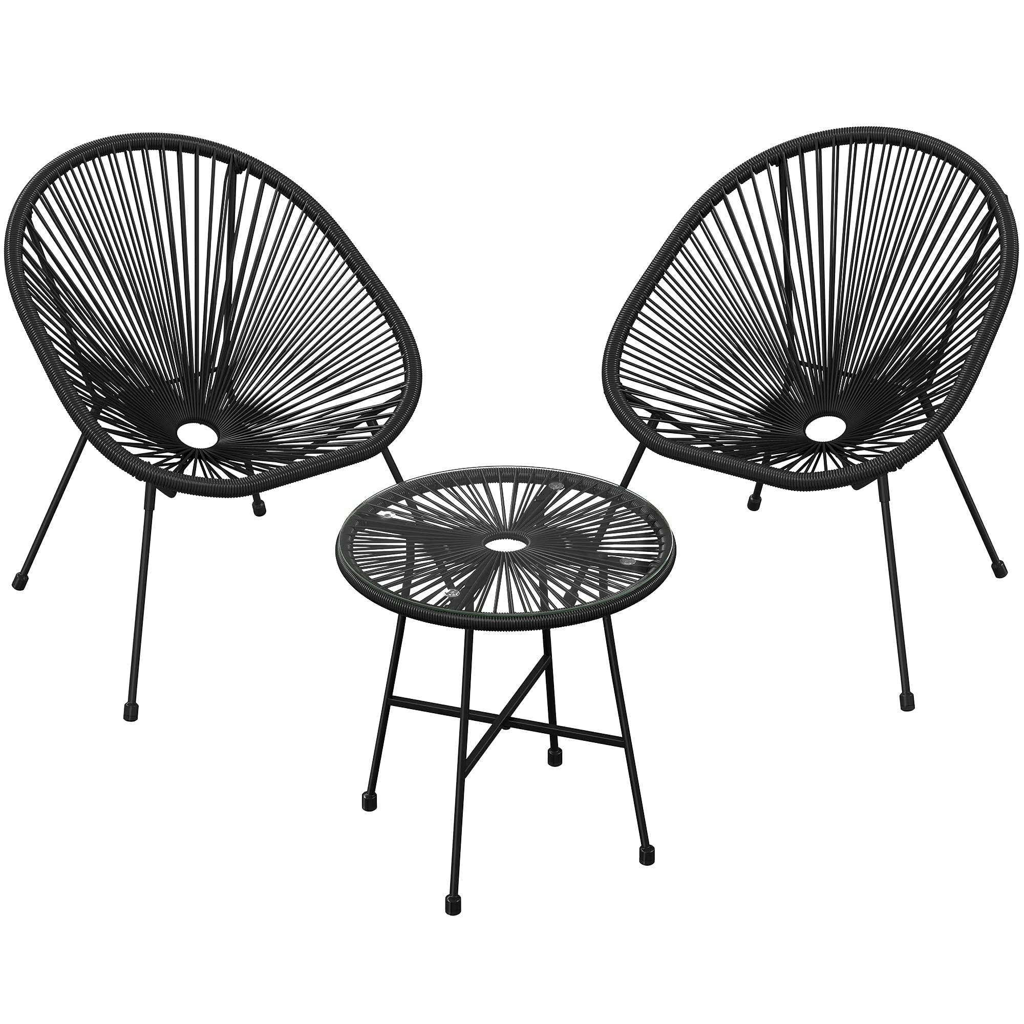 Buy SONGMICS 3Piece Garden Patio Furniture Set, Outdoor Seating
