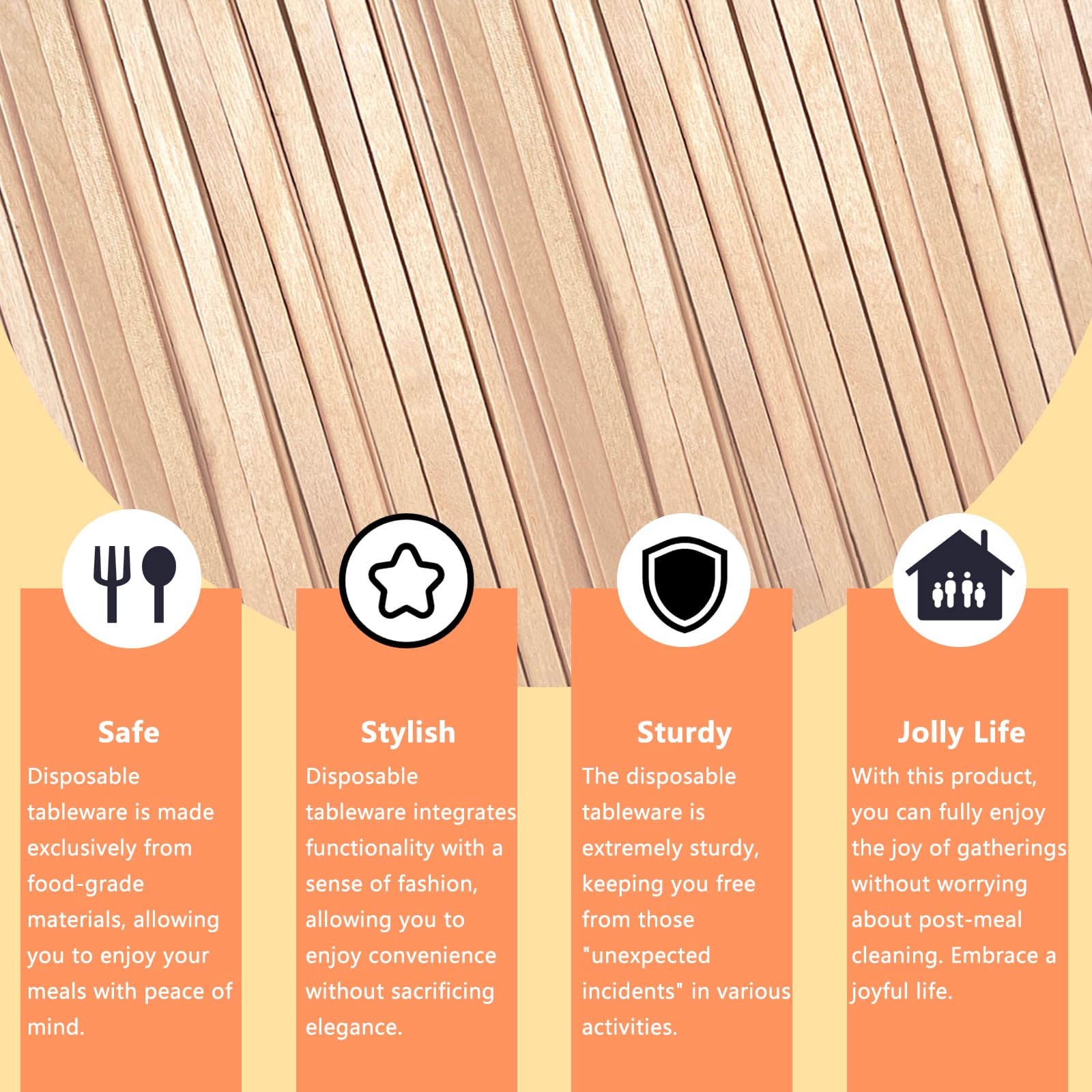 Birch Wood Coffee Stirrers - 1000 Pack -8