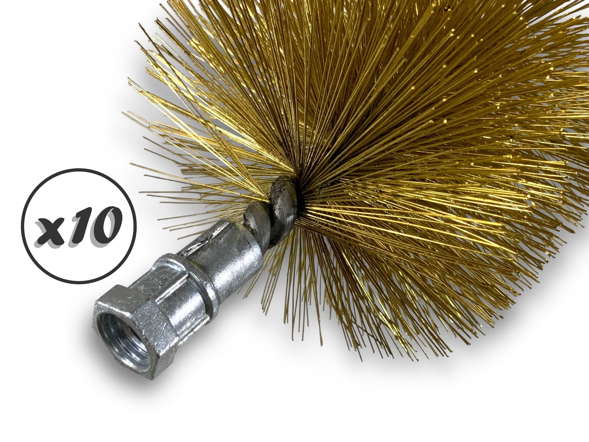 Kibros Rohrbürste Pro Edelstahl – 90 Mm, M12 X 175, Gedrehter Stahlkern – Für Gründliche Reinigung Von Rohren Und Leitungen