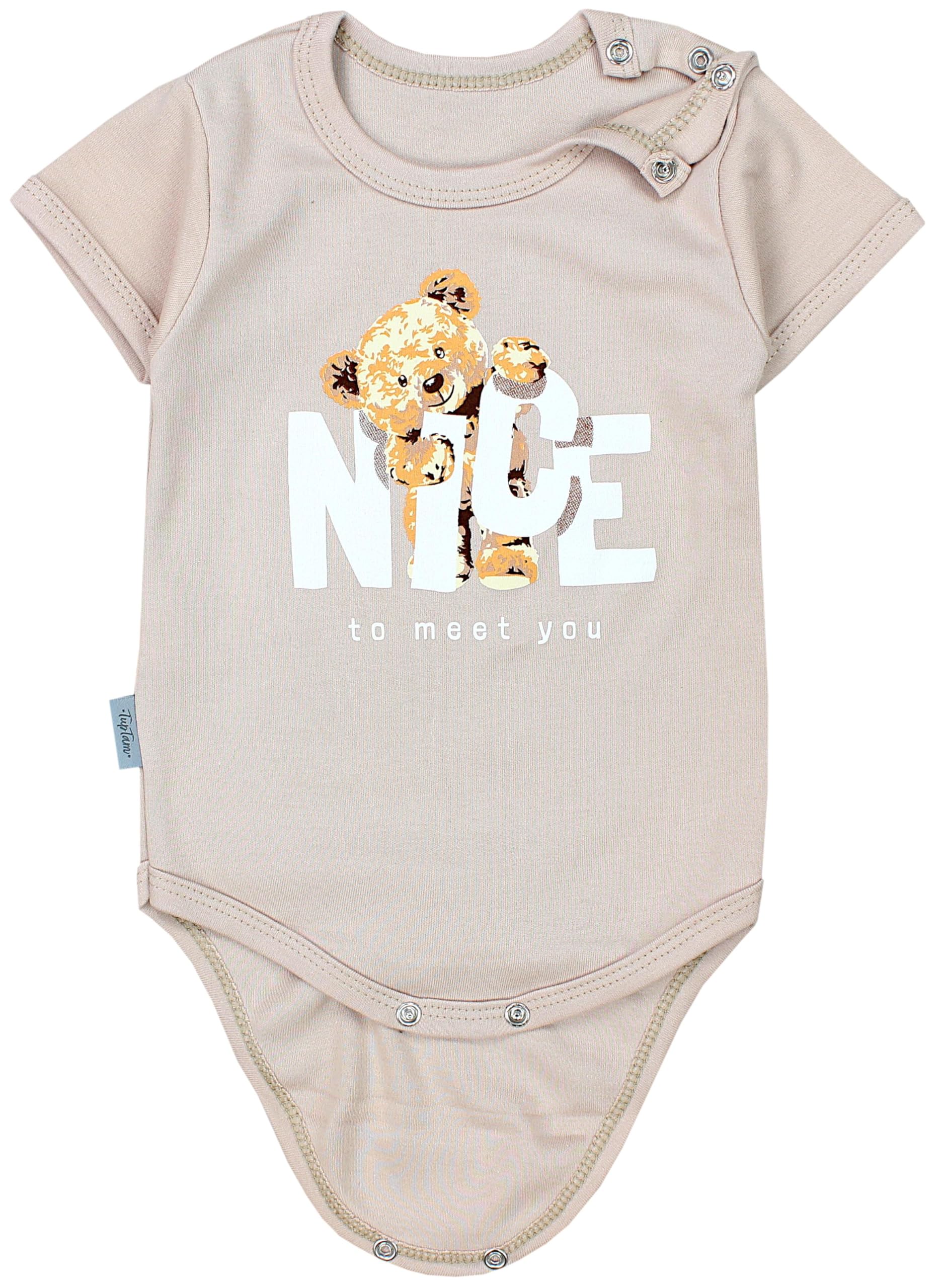 TupTam Body Bebé Niña 5 Piezas – Bodies Bebé de Algodón Manga Corta para Verano o Ropa Interior