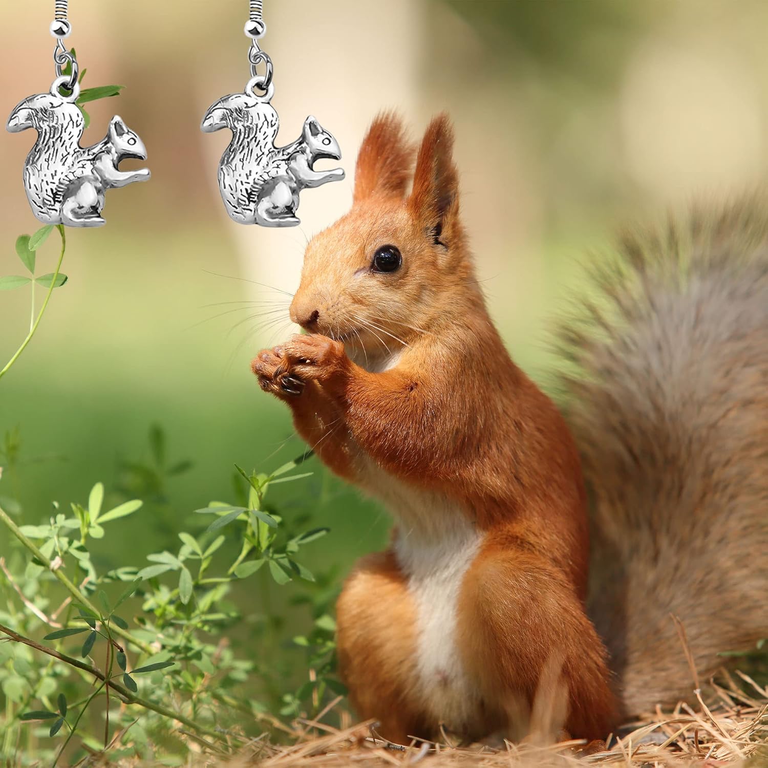 BAUNA Cute Animal Earrings Moose Squirrel Earrings Zebra Koala Jewelry for Women Deer Antler Pendant Giraffe Gifts - Image 7