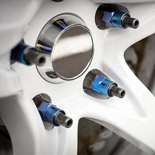 Miniatura 3 de Dorman 713-385T Tuercas moleteadas de extremo abierto Ti-Blue compatibles con modelos seleccionados, paquete de 20