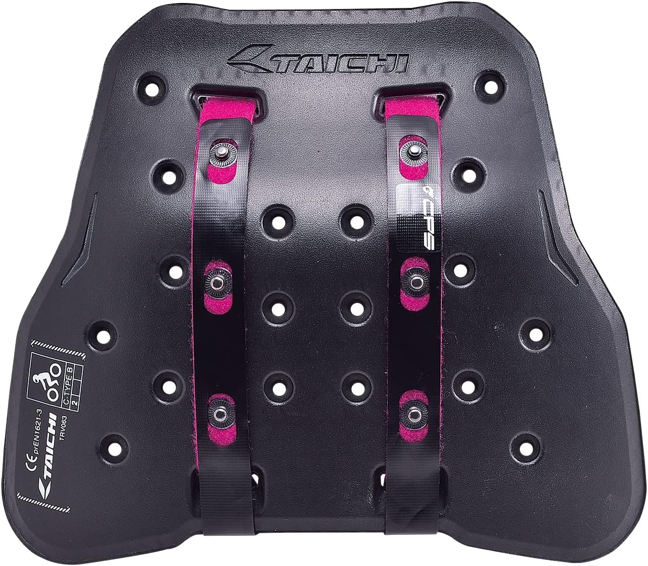 RSタイチ(RS TAICHI) テクセル チェストプロテクター(ボタンタイプ) 胸部 CEレベル2 ブラック/ホワイト レディース