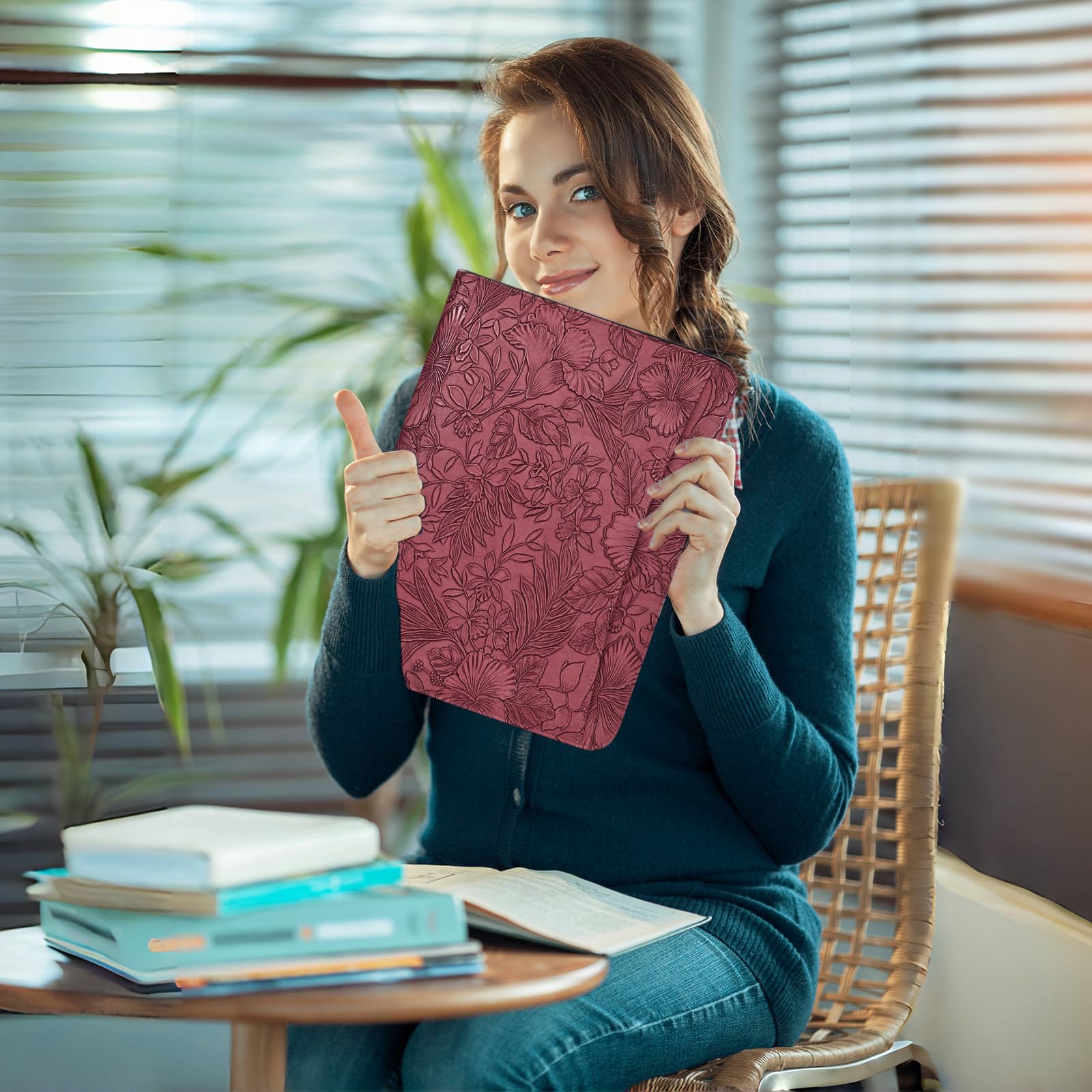 Leathario Carpeta de Conferencias A4 con Carpeta, Carpeta de Documentos para Viaje con 3 cuadernos y 10 páginas de índice transparente