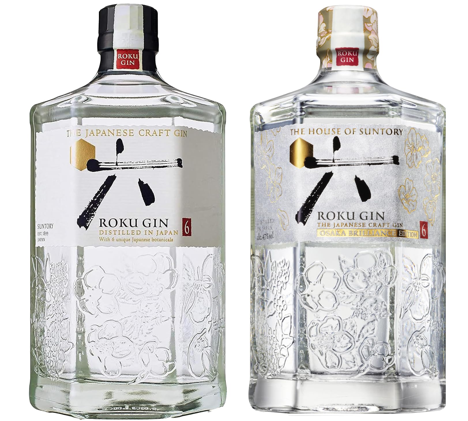サントリー - 4本セット サントリー クラフトジン 六 SUNTORY サントリー ジャパニーズクラフトジン飲み比べセット 翠