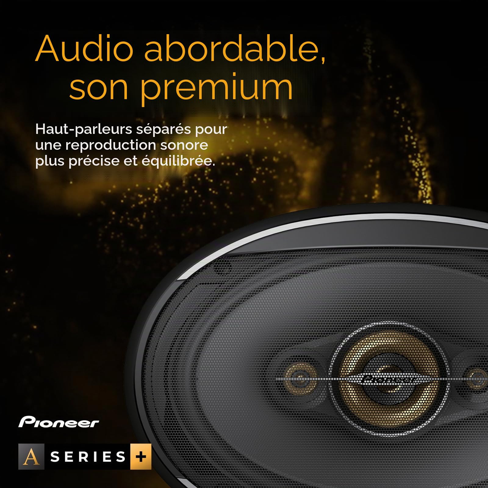 PIONEER TS-A1601C Haut-parleurs Voiture 2 Voies séparées de 16,5cm, Puissance 350 Watts