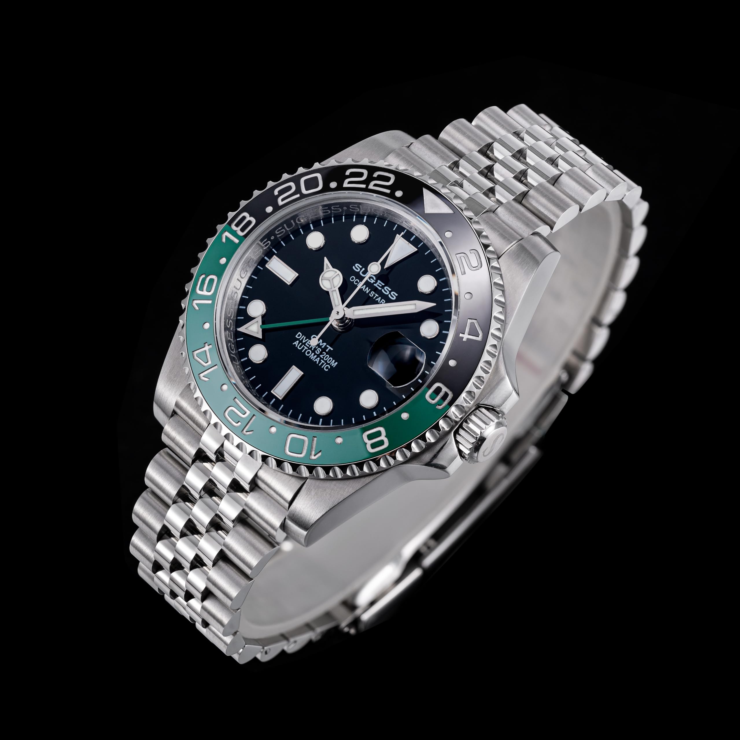 Sugess Ocean Star GMT Diver's S420-2.SP mechanische Herrenuhr, Saphirglas, 200 m