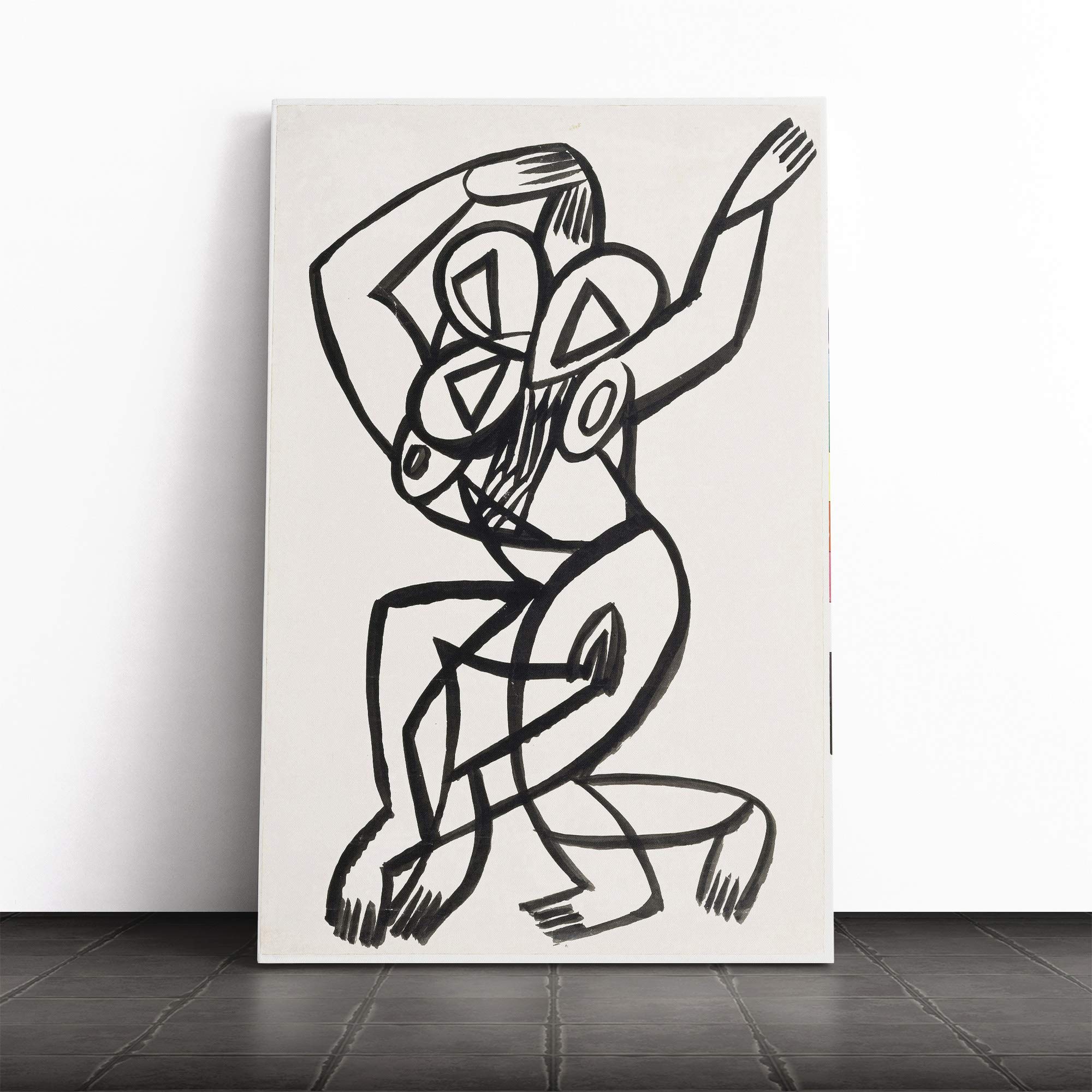 Henry Gaudier-Brzeska Dancer Canvas Print | Gallery Wrapped 30mm Frame Wall Art | 24x16 inches | Ready to Hang | Modern People Picture | Living Room Bedroom Lounge Office