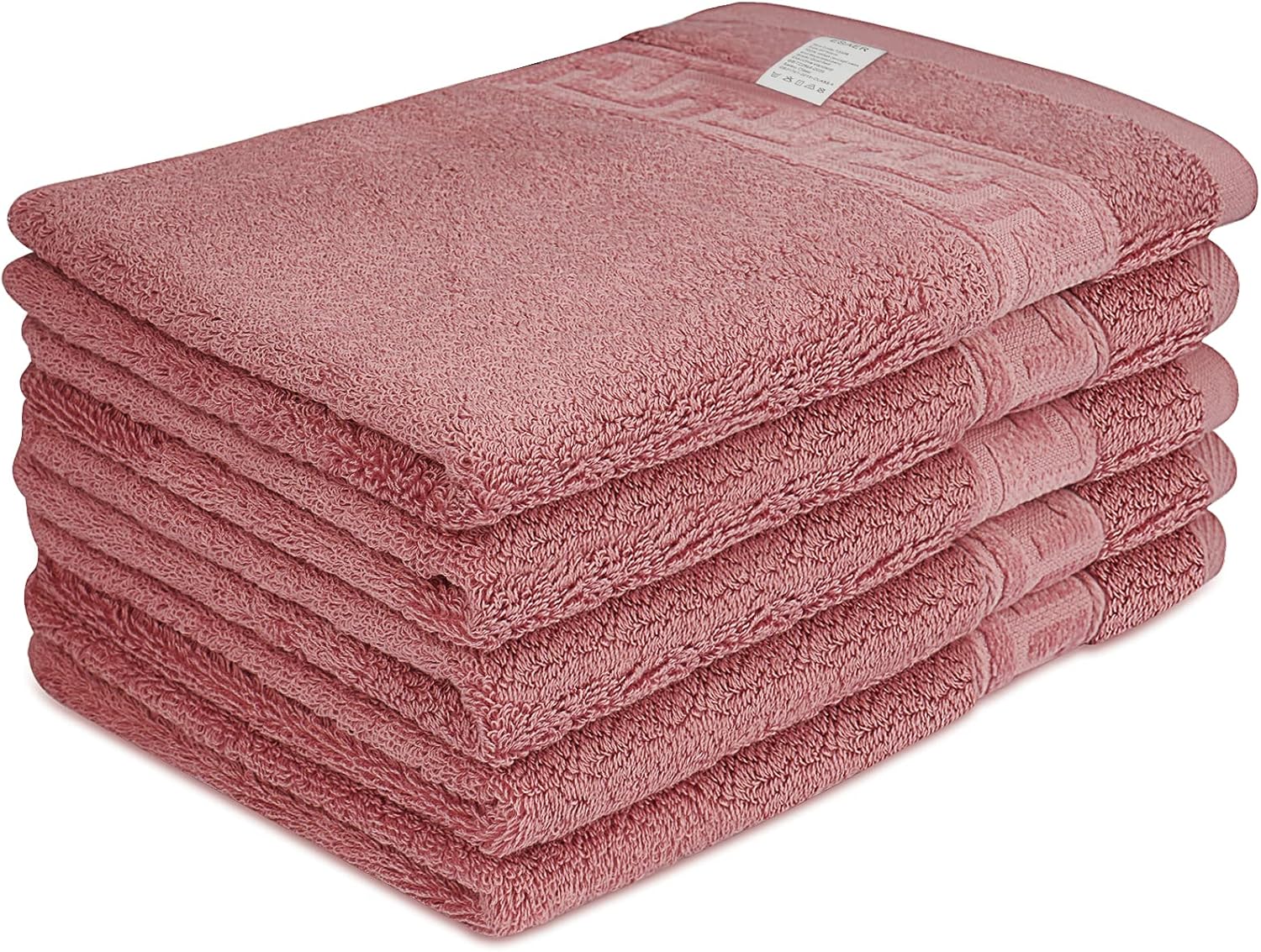 ESAER Cotton Washcloths,Hand Towels Set 100 Cotton Premium