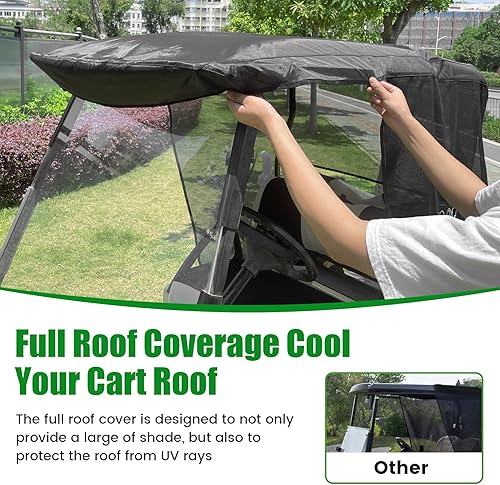 Miniatura 6 de 10L0L Cubierta de parasol para carrito de golf Yamaha G29 Drive2-2 pasajeros Carro de golf, cubiertas de verano, cortina de sombrilla resistente al