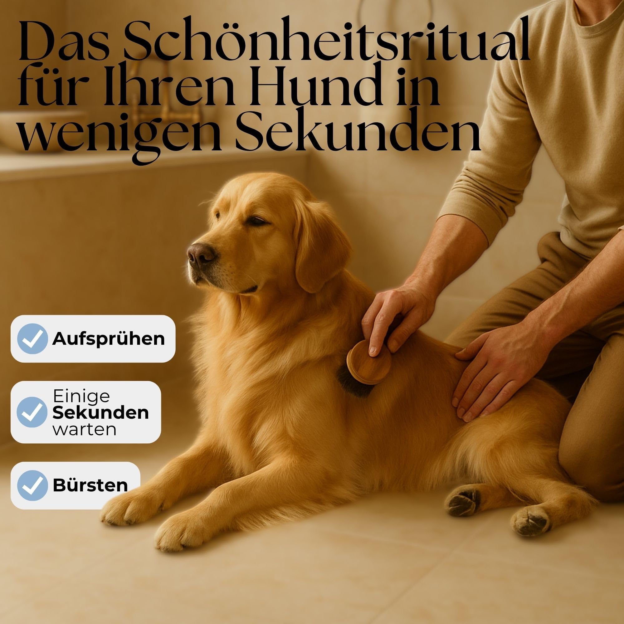 Entfilzungsspray Hund 250 ml – Entfilzer & Entwirrungsspray löst Knoten & Verfilzungen – Leave-In Fellspray mit Phytokeratin & Reisprotein – Verbessert Kämmbarkeit – Fettet Nicht – Made in Italy