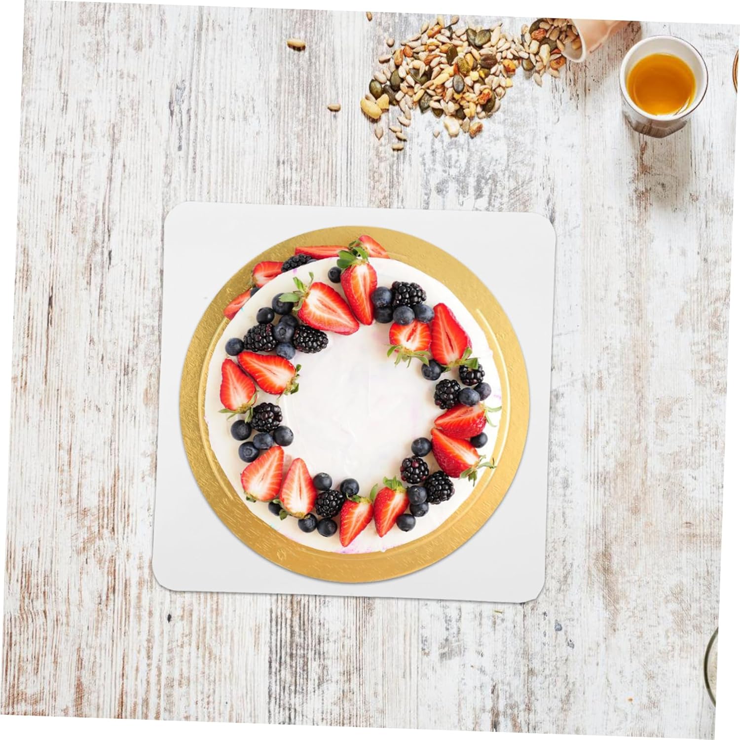 BESPORTBLE 75pcs Thickened Square Cake Boards Cake Base for Decorating for Birthdays Weddings and Events Safe and Versatile Use
