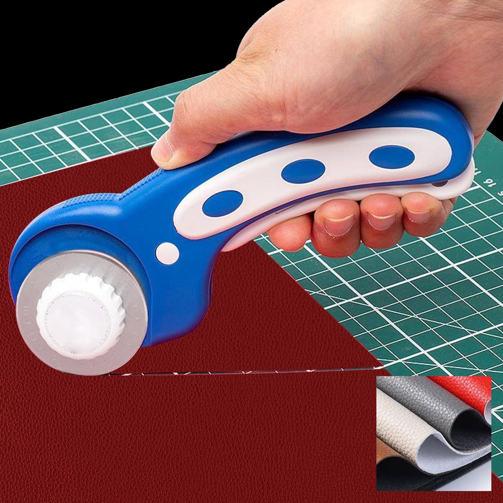 LEONTOOL SK5 - Lame rotanti da 60 mm, confezione da 10 lame rotanti di ricambio, per Fiskars, Olfa, Quilting, scrapbooking, cucito, artigianato, tessuto, carta, pelle, utensili da taglio