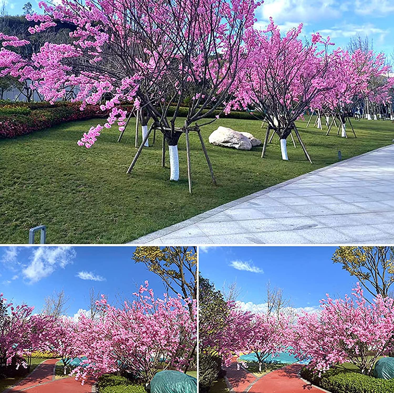 Amazon｜大型 フェイクグリーン 造花 人工樹木 フェイク植物 人工桜の