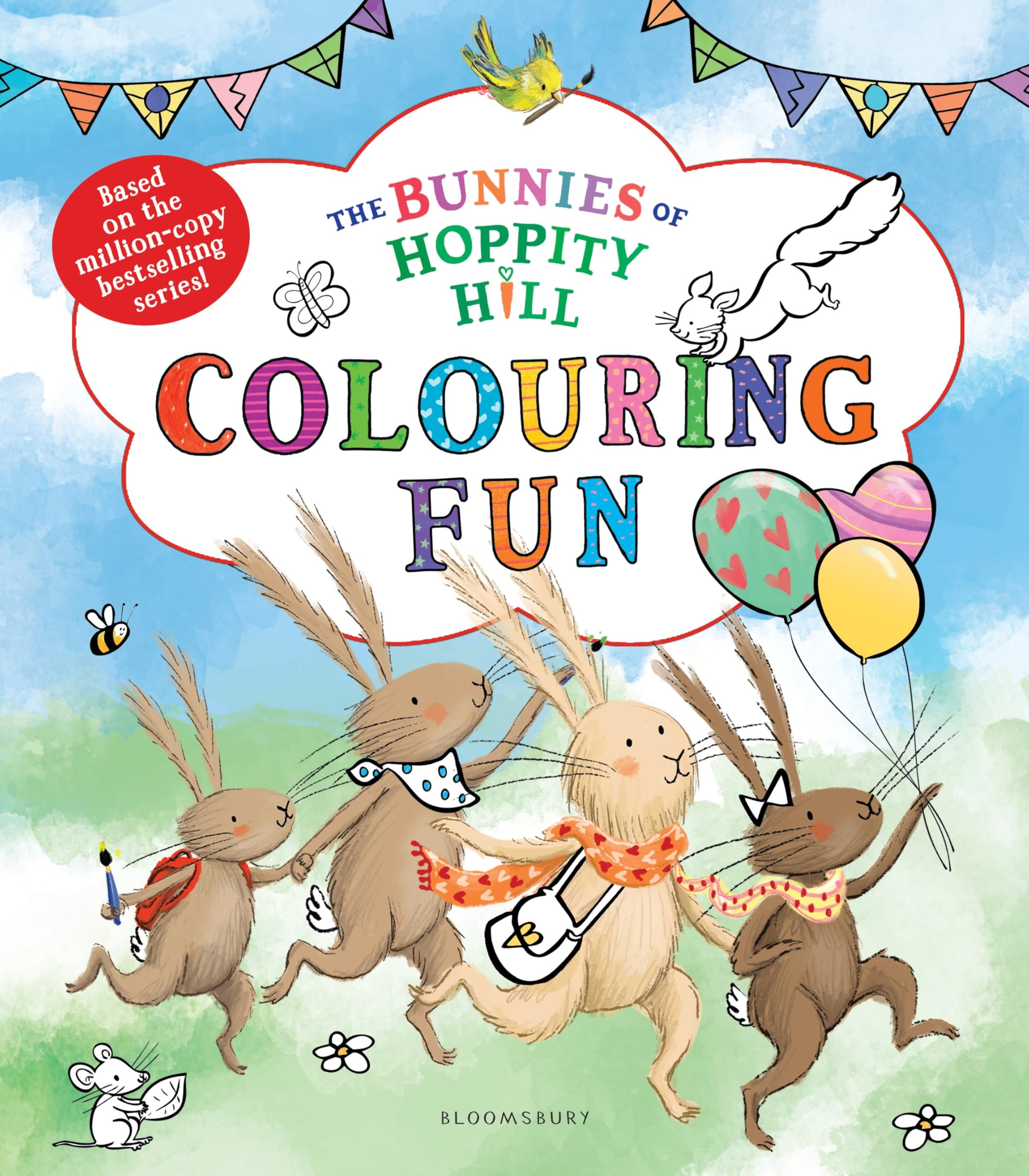 The Bunnies of Hoppity Hill: Colouring Fun: A cute and cosy colouring adventure