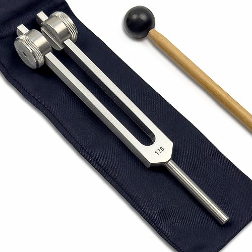 128 Hz OTTO Stimmgabel zur Heilung mit Kordelzugbeutel - OSTEOPHONISCHE Anwendun