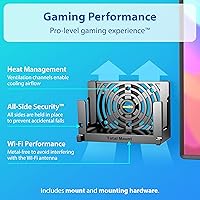 Vista 4 de TotalMount Soporte de Pared para Nintendo Switch 1 (Monta Switch 1 detrás de la TV) – Switch 1 Negro