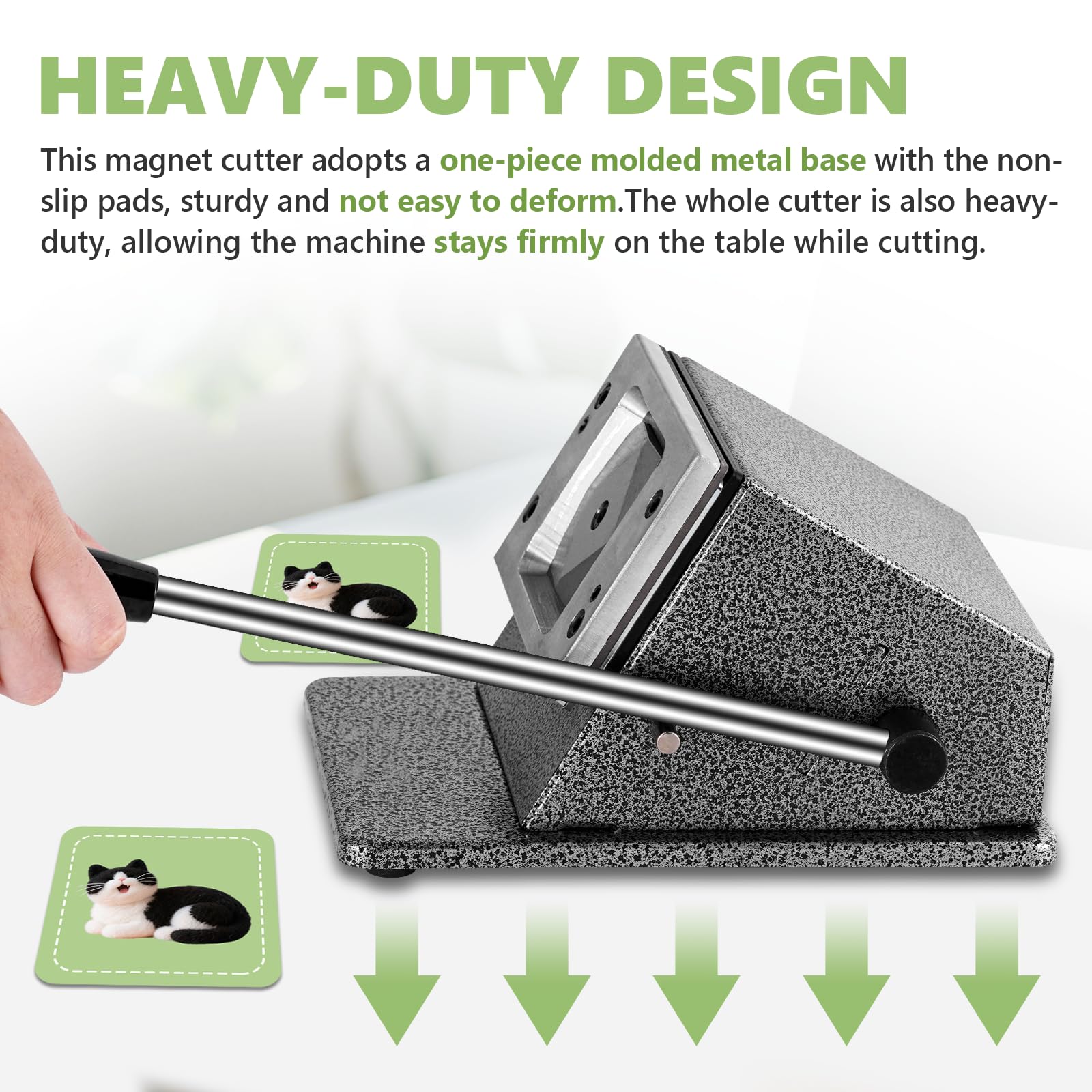 2x2 Frigo Magnete Taglierina di Carta Foto Magneti Cutter Pulsante Quadrato Maker Cutter Square Paper Punch Cutter per Magneti Pulsante Fare Foto Adesivi Cardstock Taglio