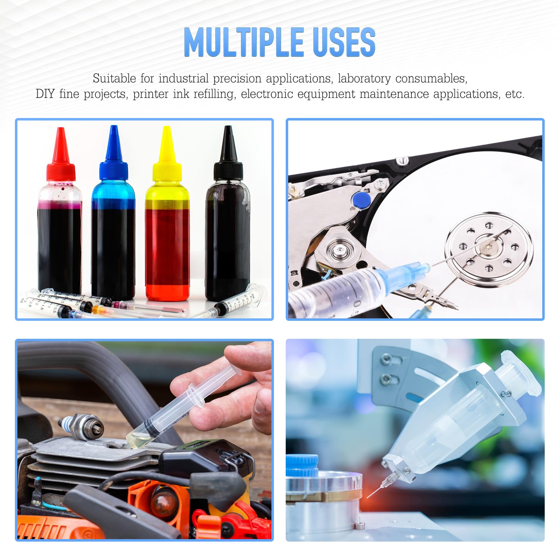 34G 5/32" 4mm Needle Luer Lock Disposable Dispensing Accessories, 100 Pack — Amazon image 7