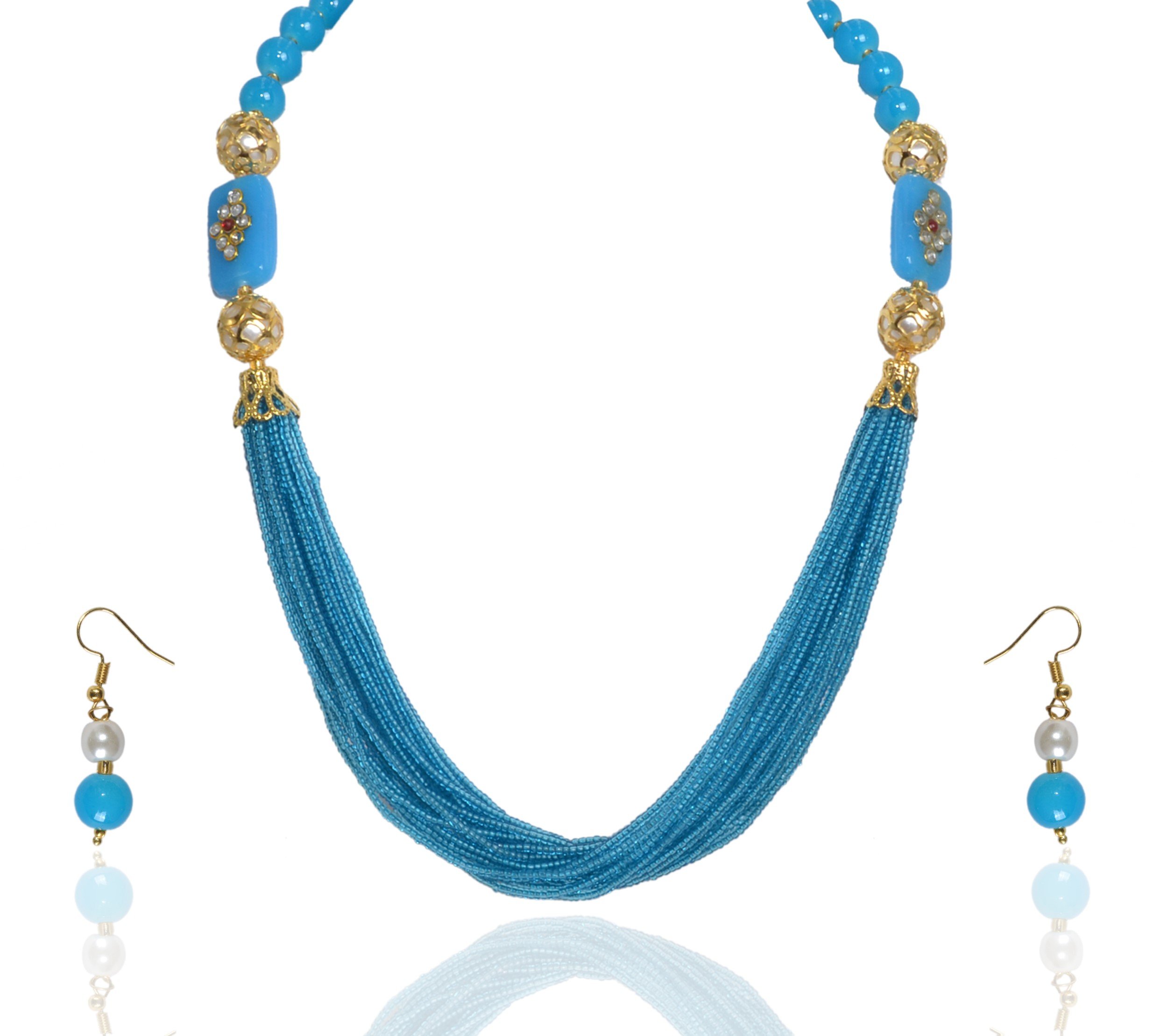 Sansar IndiaJewellery Set for Women (Blue) (852)