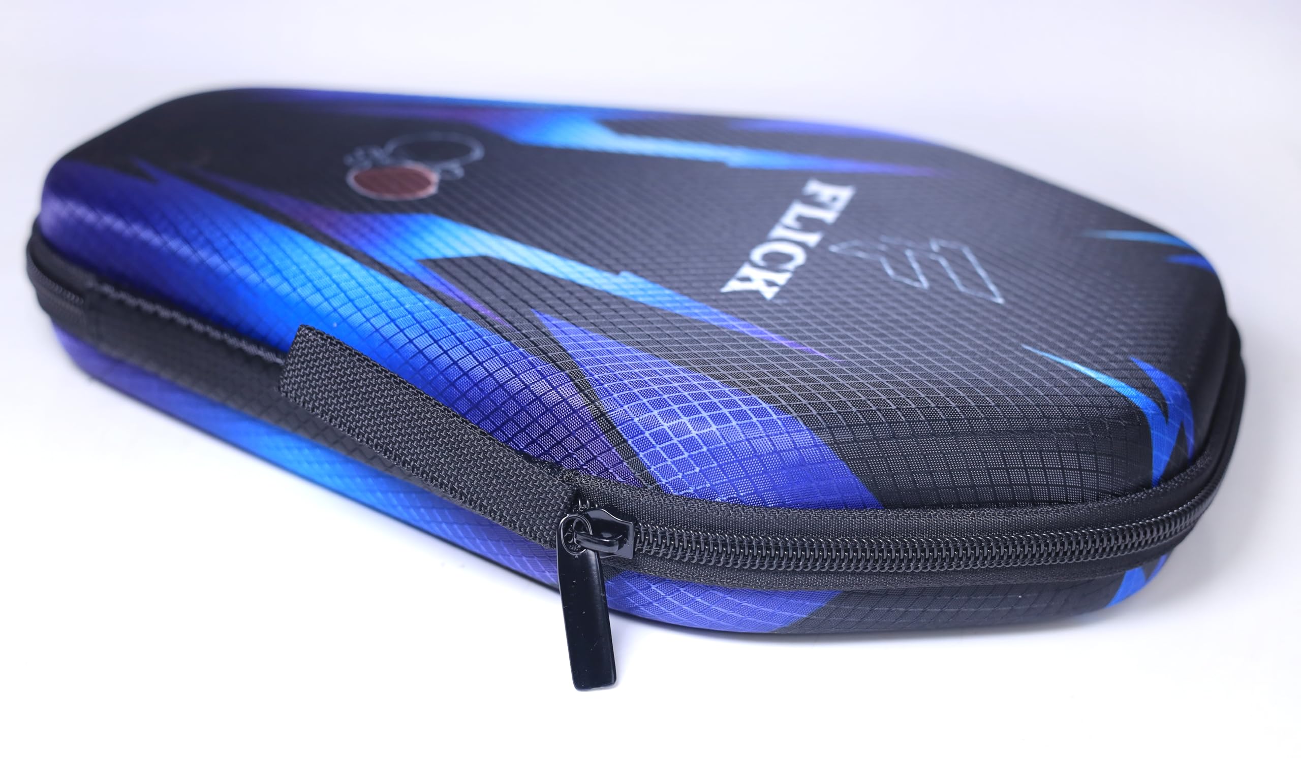 FLICK Table Tennis Racket Hard Case/Cover - Shockproof Protective EVA-PU Cybershape Case | Stylish & Durable Cover for TT Paddles | Lightweight, Scratch-Resistant Design 1