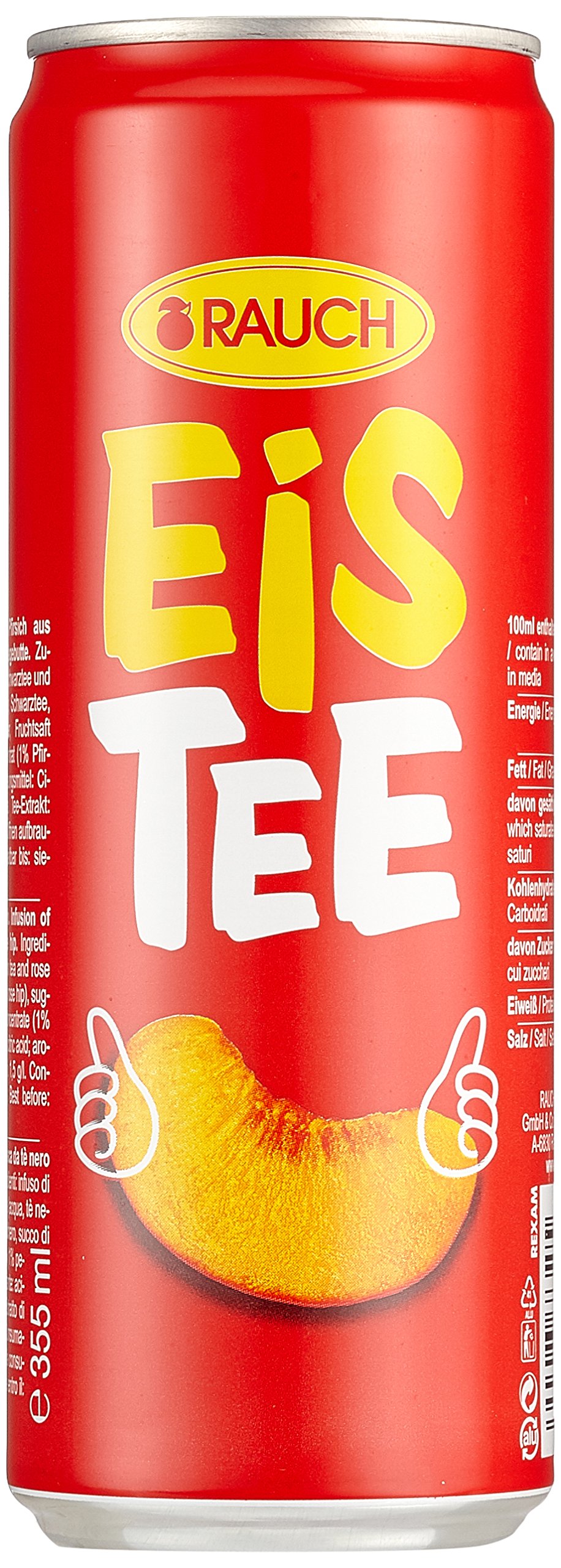 Rauch EisTee Pfirsich, 24er Pack (24 x 355 g)