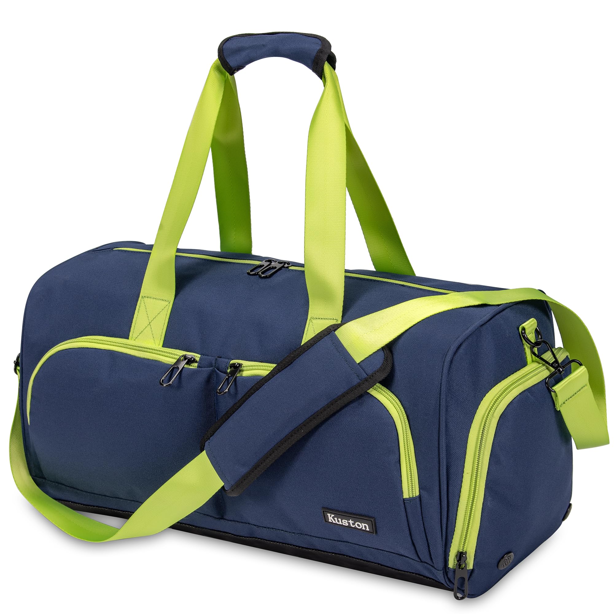 Bolsa deportiva de gimnasio, con caja de zapatos y bolsa de equipaje de tela Oxford, adecuada tanto para hombres como para mujeres, Azul, 19.69*10.24*9.84 inches