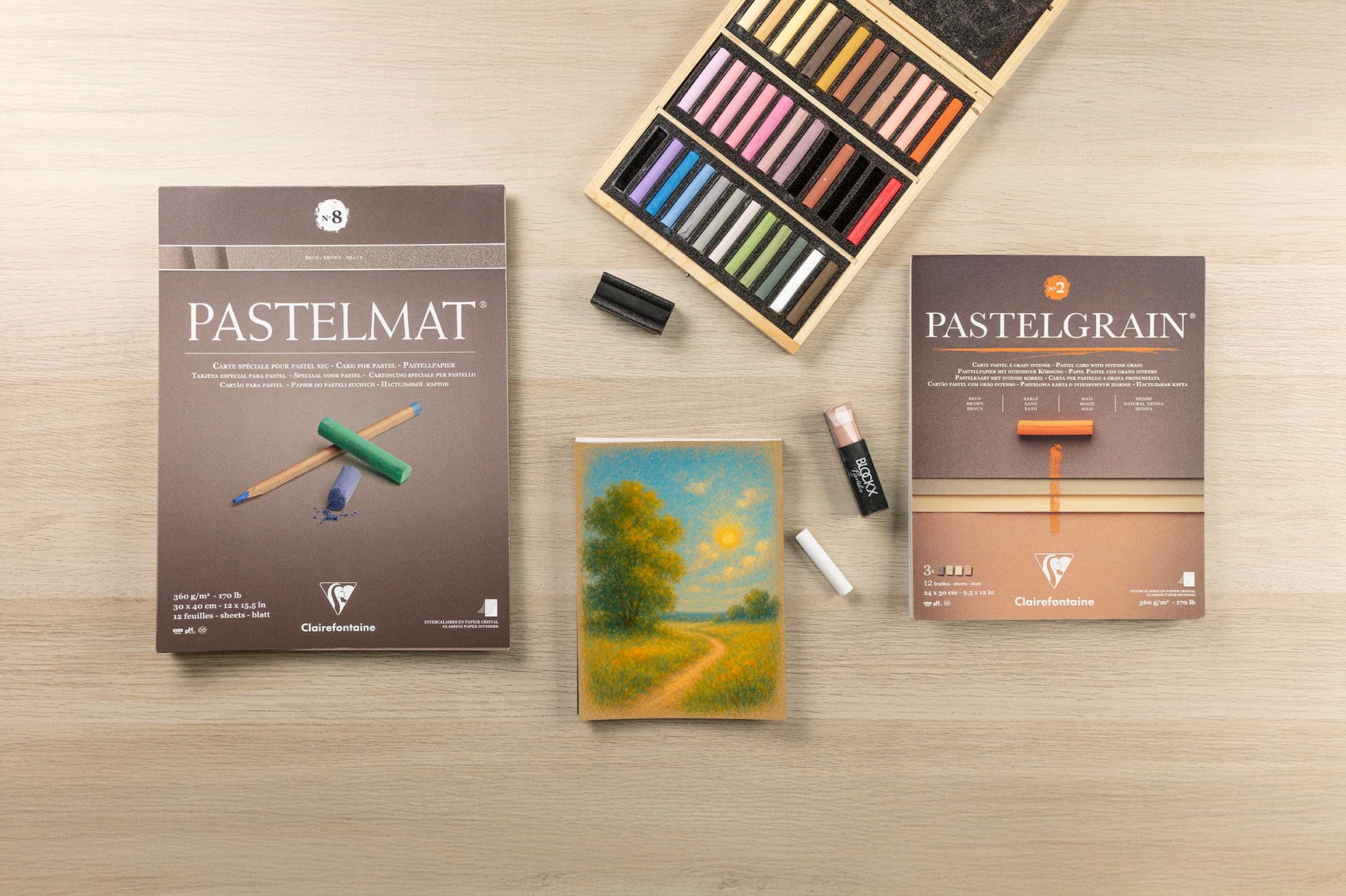 Clairefontaine 96111C Zeichenblock Pastelmat 24x30cm 12 Bogen sortiert – Bild 7