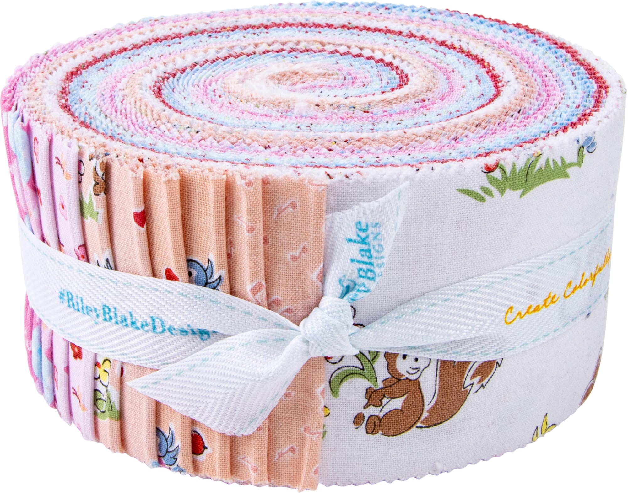 Lindsay Wilkes Love Notes Rolie Polie 40 2.5-inch Strips Jelly Roll Riley Blake Designs RP-16380-40