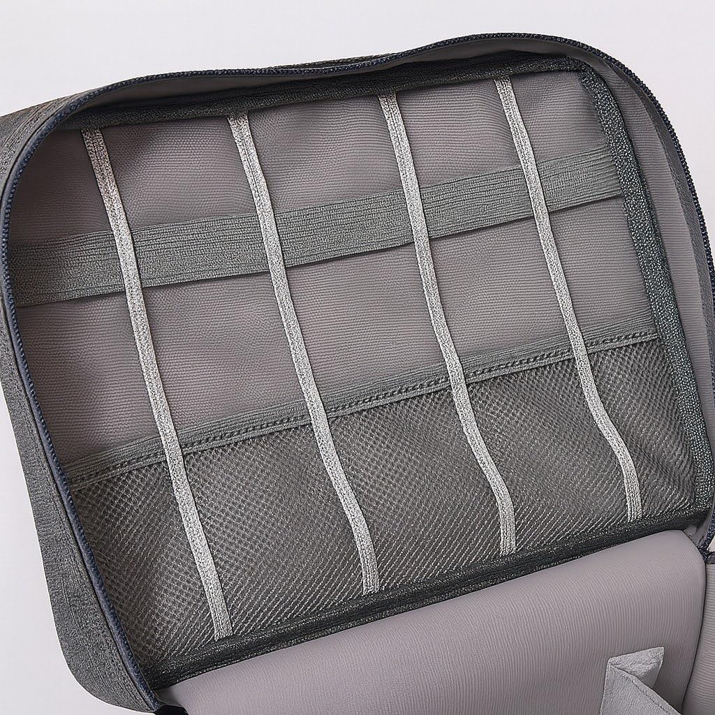 Tubarão Stores Bolsa Organizadora Estojo Para Cabos E Acessórios Eletrônicos Necessaire Portátil Organize seus Cabos, Fones e Carregador.