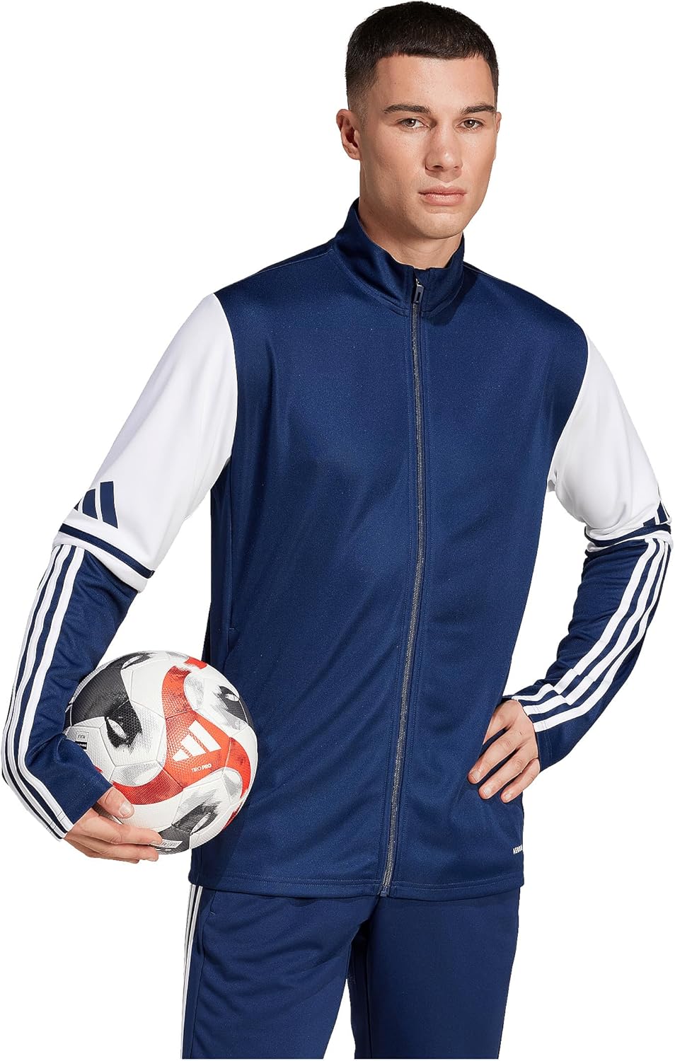 Adidas Men's 3-Stripes Knit Tennis Jacket Outerwear Jacket