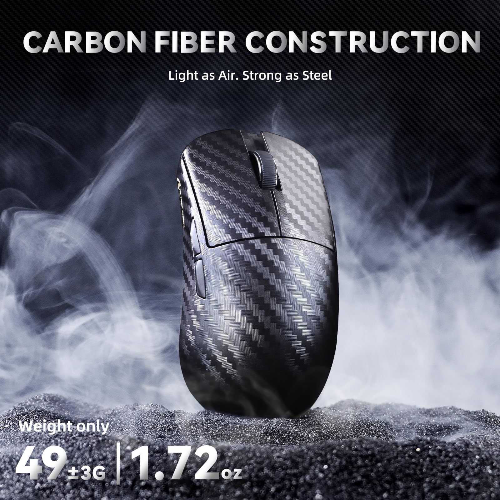 ATTACK SHARK R11 Ultra Souris Gaming En Fibre De Carbone 8000Hz