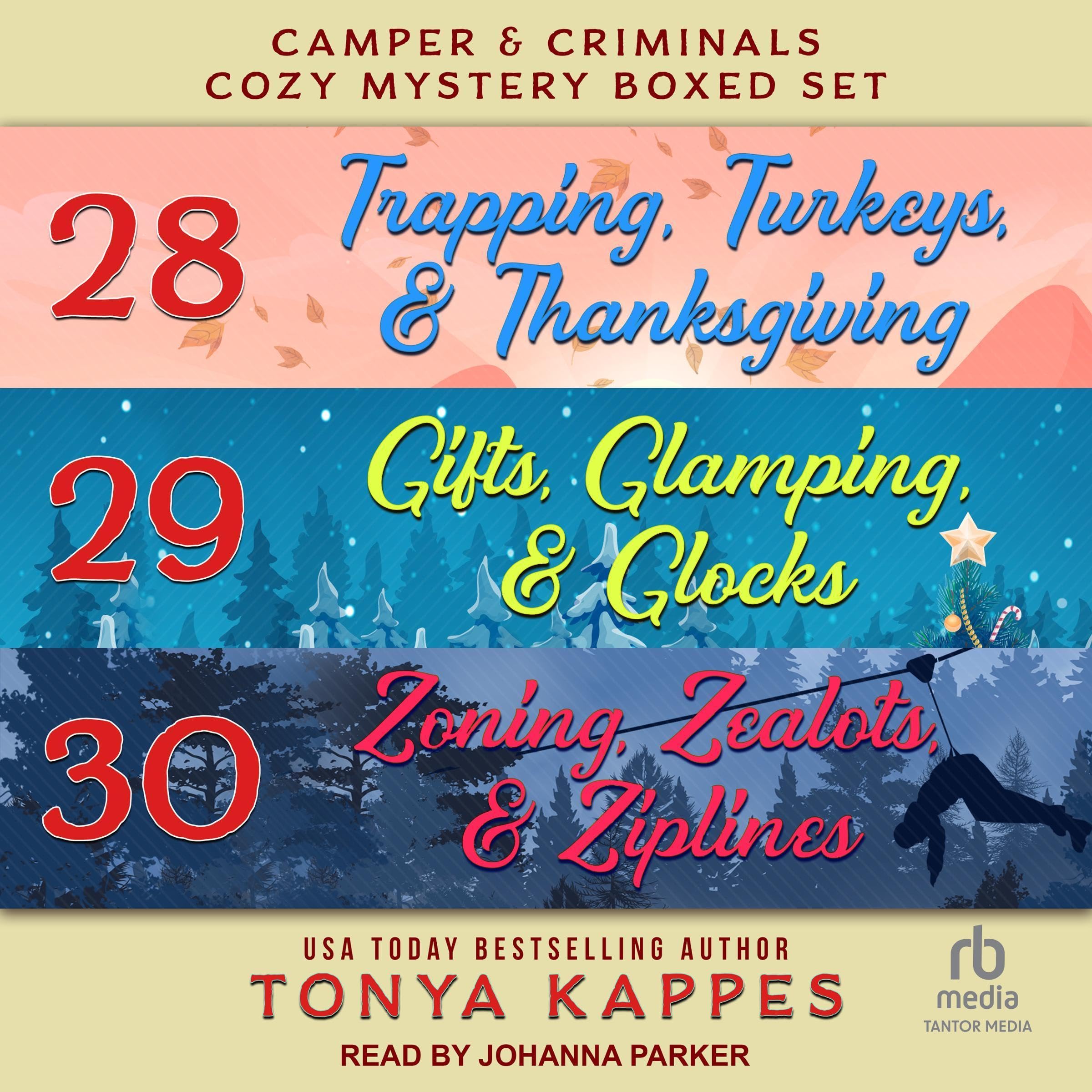 Cover art for Camper and Criminals Cozy Mystery Boxed Set: Books 28-30