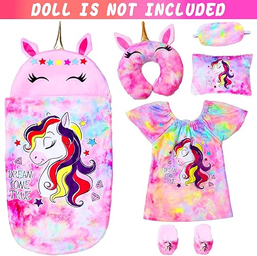 Miniatura 10 de UNICORN ELEMENT 5 artículos 18 pulgadas muñecas bolsa conjunto y accesorios incluyendo 18 pulgadas muñeca ropa, zapatos, diadema, mochila de muñeca