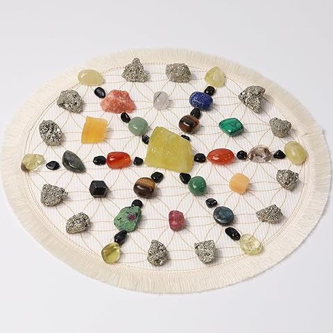 38 Pcs Crystals and Healing Stones. 65 oz Healing Crystal Set for Meditation, Cryst...